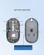 Rechargeable Transparent Dual-Mode Mouse R8 1766 - Image 4